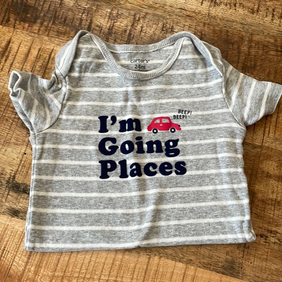 24m NWT bundle of short and one long sleeve onesies for baby boy - Picture 7 of 15